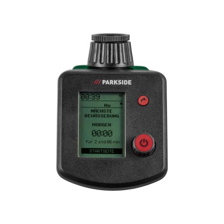 ParkSide PBCM B1 digitális öntözésidőzítő, öntözőóra, öntözésvezérlő automata, öntözőkomputer 10 független ütemezéssel 1" vagy 3/4" csapokhoz