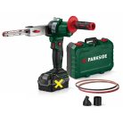 ParkSide PBFA 20-Li A1 SOLO X20V akkus, 20V akkumulátoros keskeny szalagcsiszoló, vezeték nélküli csiszolószalagos élezőgép, akku és töltő nélkül