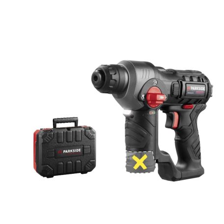 ParkSide Performance PBHAP 12 A1 SOLO X12V 12V 1.1J Brushless, akkus SDS+ tokmányos ütvefúró, fúrókalapács akku és töltő nélkül