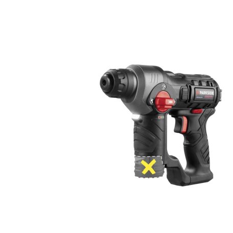 ParkSide Performance PBHAP 12 A1 SOLO X12V 12V 1.1J Brushless, akkus SDS+ tokmányos ütvefúró, fúrókalapács akku és töltő nélkül