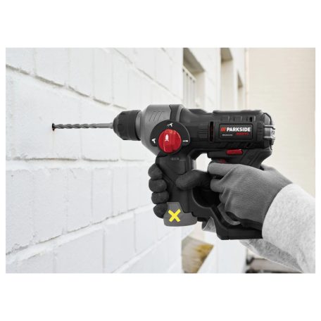 ParkSide Performance PBHAP 12 A1 SOLO X12V 12V 1.1J Brushless, akkus SDS+ tokmányos ütvefúró, fúrókalapács akku és töltő nélkül