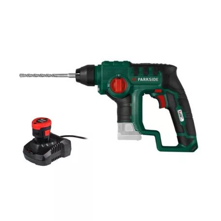 ParkSide PBHA 12 A1 X12V 12V 2Ah 1J akkus SDS Plus és gyorstokmányos ütvefúró, fúrókalapács , akkuval és töltővel