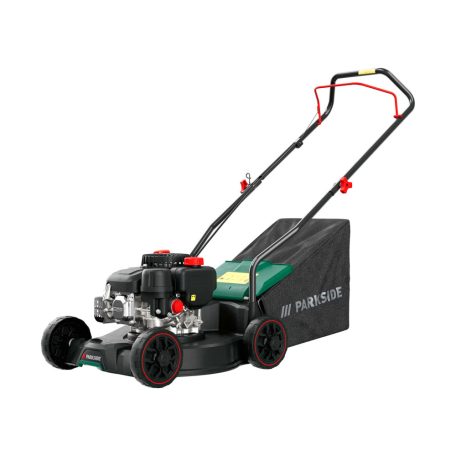 ParkSide PBM 132 B1 négyütemű 132 cm3 benzinmotoros fűnyíró 41cm vágásszélességgel, 1.8 kW 2.45 PS benzines fűnyírógép (nem önjáró)