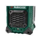 ParkSide PBRA 20-Li B2 SOLO 12V / 20V 2 x 5W akkus építkezési rádió, akkumulátoros hordozható Bluetooth hangszóró USB / AUX / FM rádió / DAB+