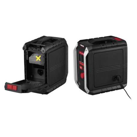 ParkSide Performance PBR 36 A1 SOLO 12V / 20V 2 x 18W RMS akkus építkezési rádió, akkumulátoros hordozható Bluetooth hangszóró USB / AUX / FM rádió / DAB / DAB+