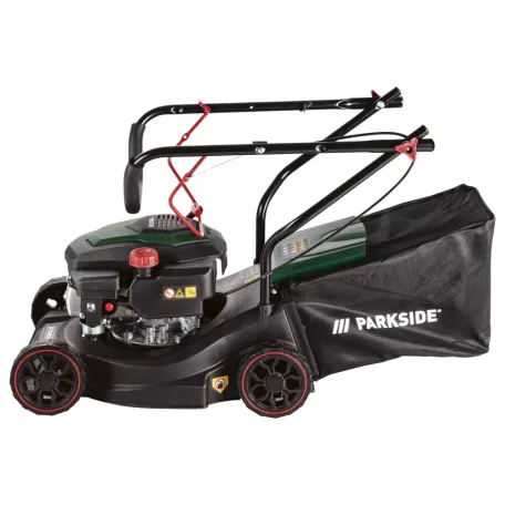 ParkSide PBRM 39 C2 négyütemű 131 cm3 3.3 LE benzinmotoros fűnyíró 39 cm vágásszélességgel, 2.4 kW 3.3 PS benzines fűnyírógép (nem önjáró)
