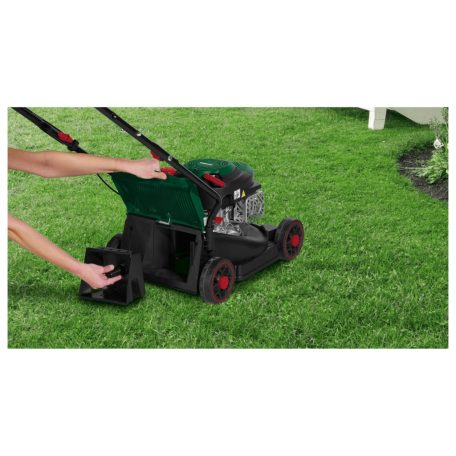 ParkSide PBRM 39 D3 négyütemű 127 cm3 2.7 LE benzinmotoros fűnyíró 39 cm vágásszélességgel, 2 kW 2.7 PS benzines fűnyírógép (nem önjáró)