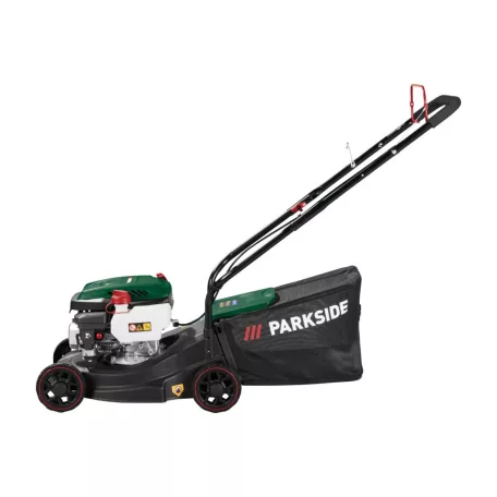 ParkSide PBRM 39 E4 négyütemű 131 cm3 2.4 kW 3.3 LE (PS) benzinmotoros fűnyíró 39 cm vágásszélességgel, benzines fűnyírógép (nem önjáró, 508992)