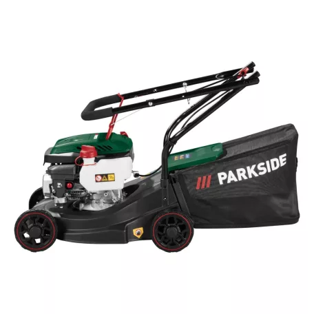 ParkSide PBRM 39 E4 négyütemű 131 cm3 2.4 kW 3.3 LE (PS) benzinmotoros fűnyíró 39 cm vágásszélességgel, benzines fűnyírógép (nem önjáró, 508992)