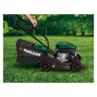 ParkSide PBRM 39 E4 négyütemű 131 cm3 2.4 kW 3.3 LE (PS) benzinmotoros fűnyíró 39 cm vágásszélességgel, benzines fűnyírógép (nem önjáró, 508992)
