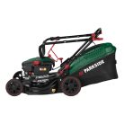 ParkSide PBRM 43 B2 négyütemű 150 ccm 3.5 LE benzinmotoros fűnyíró 43 cm vágásszélességgel, 2.6 kW benzines fűnyírógép (nem önjáró)