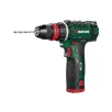   ParkSide PBSA 12 E4 EXTRA 12V 2Ah 28 Nm dupla akkus, 2 db li-ion akkumulátoros, levehető tokmányos fúró, csavarozó, behajtó EXTRA kofferben, 73 kiegészítővel