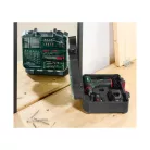 ParkSide PBSA 12 E4 EXTRA 12V 2Ah 28 Nm dupla akkus, 2 db li-ion akkumulátoros, levehető tokmányos fúró, csavarozó, behajtó EXTRA kofferben, 73 kiegészítővel
