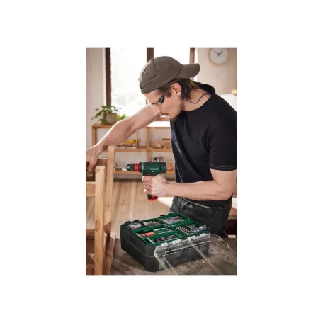 ParkSide PBSA 12 E4 EXTRA 12V 2Ah 28 Nm dupla akkus, 2 db li-ion akkumulátoros, levehető tokmányos fúró, csavarozó, behajtó EXTRA kofferben, 73 kiegészítővel