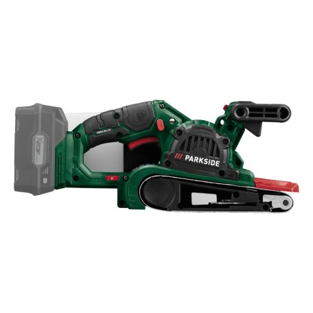 ParkSide PBSDA 20-Li A1 SOLO X20V akkus, 20V akkumulátoros szalagcsiszoló, vezeték nélküli csiszológép akku és töltő nélkül