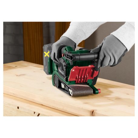 ParkSide PBSDA 20-Li A1 SOLO X20V akkus, 20V akkumulátoros szalagcsiszoló, vezeték nélküli csiszológép akku és töltő nélkül