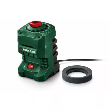 ParkSide Drill Bit Sharpener PBSG 95 G6 95W elektromos HSS fúrószár élező, fúróélező 20 mérethez 3 - 13 mm között, 2 db köszörűkővel (1 előszerelt + 1 tartalék)