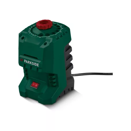 ParkSide Drill Bit Sharpener PBSG 95 G6 95W elektromos HSS fúrószár élező, fúróélező 20 mérethez 3 - 13 mm között, 2 db köszörűkővel (1 előszerelt + 1 tartalék)