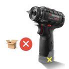 Hibás, működésképtelen, használt ParkSide Performance PBSPA 12 C3 levehető tokmányos X12V akkus fúró behajtó alkatrésznek, tokmány, kiegészítők és hordtáska NÉLKÜL