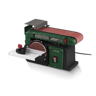   ParkSide PBTS 370 B3 elektromos 370W szalag- és tányércsiszoló, szalagcsiszoló, szalagos és tárcsás 2 az 1-ben csiszológép