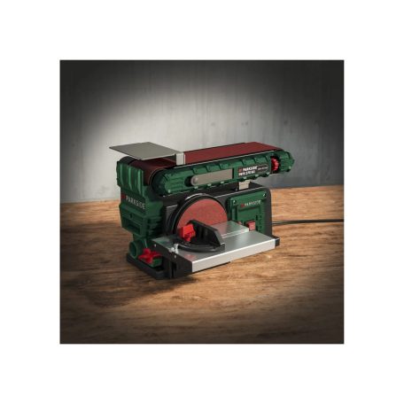 ParkSide PBTS 370 B3 elektromos 370W szalag- és tányércsiszoló, szalagcsiszoló, szalagos és tárcsás 2 az 1-ben csiszológép
