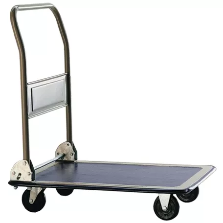 Pro Bautech 250 kg teherbírású összecsukható (összehajtható) kézikocsi, szállító kocsi, transzportkocsi, 250 kg teherbírással 920 x 610 mm PVC-s rakodó felülettel