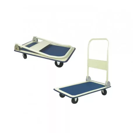 Pro Bautech 250 kg teherbírású összecsukható (összehajtható) kézikocsi, szállító kocsi, transzportkocsi, 250 kg teherbírással 920 x 610 mm PVC-s rakodó felülettel
