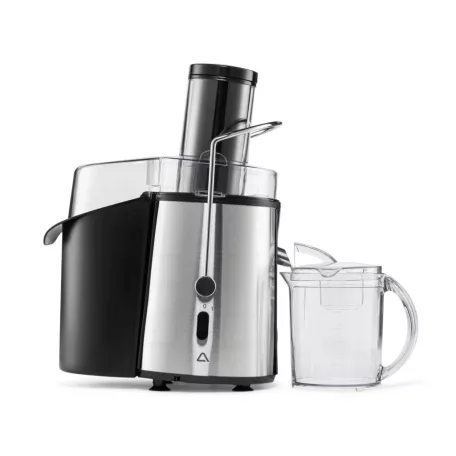 Ambiano JE-380 inox, nemesacél 850W gyümölcscentrifuga, zöldség- és gyümölcsfacsaró, Profi Ensafter, 18000 RPM, 1L
