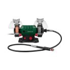 ParkSide PDFW 120 B3 elektromos 120W duplacsiszoló, csiszológép rugalmas tengellyel, csiszoló és polírozó koronggal,  flexibilis köszörű szárral