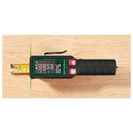 ParkSide PDMB A1 akkus, 4V 7.5 méter akkumulátoros, elektronikus digitális mérőszalag egyszeri és szegmenséréssel, +/- 0.5 mm pontossággal