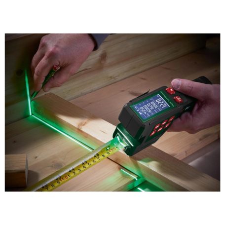 ParkSide PDMB A1 akkus, 4V 7.5 méter akkumulátoros, elektronikus digitális mérőszalag egyszeri és szegmenséréssel, +/- 0.5 mm pontossággal