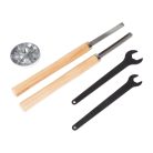 Hibás, új ParkSide PDM 600 C3 LATHE elektromos 600W esztergagép, faeszterga, esztergapad max. 60 cm hosszú 25 cm átmérőjű fa megmunkálására