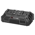 ParkSide PDSLG 20 A1 4Ah SMART SZETT X20V Team 200W 4.5A dupla akkumulátor gyorstöltő, kettős akkutöltő + 2 db PAPS 204 A1 / PAPP 204 A1 20V 4Ah Smart akku