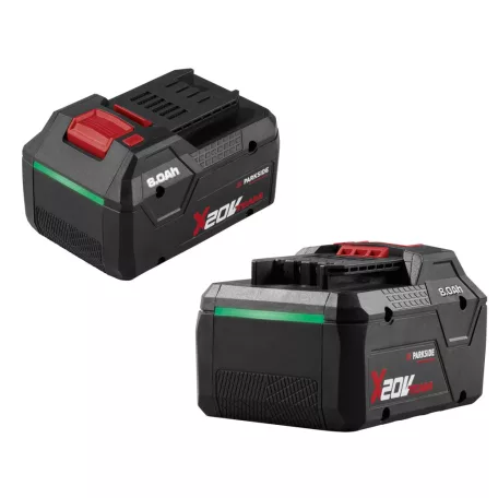 ParkSide PDSLG 20 A1 8Ah SZETT X20V Team 200W 4.5A dupla akkumulátor gyorstöltő, kettős akkutöltő + 2 db PAPS 208 A1 / PAPP 208 A1 20V 8Ah akku