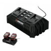   ParkSide PDSLG 20 A1 / B1 X20V Team 200W 4.5A dupla akkumulátor gyorstöltő, kettős akkutöltő ParkSide X20 akkukhoz