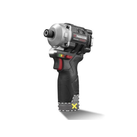 ParkSide Performance PDSSAP 12 A1 SOLO Brushless X12V akkus, 170 Nm kefementes ütvecsavarozó, akku és töltő nélkül, prémium kofferben