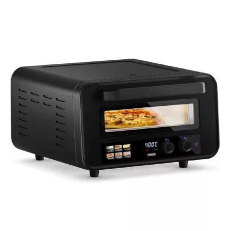 Princess Pro Max PD-4980SX kompakt 2100W 15L elektromos pizzasütő kemence 400 °C pizzabox, pizzakemence 5 programmal, lapáttal, 30 cm pizzához (112780)