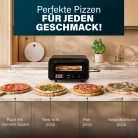 Princess Pro Max PD-4980SX kompakt 2100W 15L elektromos pizzasütő kemence 400 °C pizzabox, pizzakemence 5 programmal, lapáttal, 30 cm pizzához (112780)