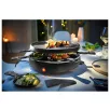   SilverCrest 800W 29 cm kerek, elektromos, 6 személyes raclette grill, raklett grillsütő, levehető bordázott tapadásmentes sütőlappal (PD-8921)