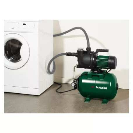 ParkSide PEHWW 1300 B1 1300W 24 liter zöld acél tartályos házi vízellátó, házi vízmű 83 liter / perc, Hmax: 50 méter