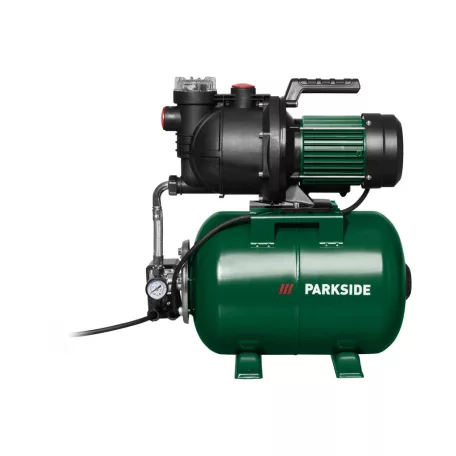 ParkSide PEHWW 1300 B1 1300W 24 liter zöld acél tartályos házi vízellátó, házi vízmű 83 liter / perc, Hmax: 50 méter