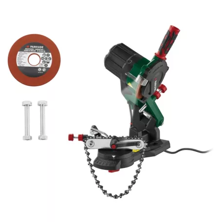 ParkSide PEKSG 85 F4 elektromos 85W fűrészlánc élező, láncélező 104 mm csiszolótárcsával, szokványos ⅜" és ¼" fűrészláncokhoz