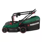 ParkSide PERM 1500 B2 1500W 36 cm elektromos fűnyíró, 40L fűgyűjtős fűnyírógép Turbo Power motorral, központi vágásmagasság állítással 25-75 mm között