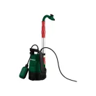 ParkSide PERP 4000 D3 elektromos 400W esővízszivattyú, kerti hordóürítő szivattyú, szennyvízszivattyú 4000 liter/óra 1.3 bar max 7m rugalmas csővel, csappal, úszókapcsolóval