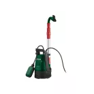 ParkSide PERP 4000 D3 elektromos 400W esővízszivattyú, kerti hordóürítő szivattyú, szennyvízszivattyú 4000 liter/óra 1.3 bar max 7m rugalmas csővel, csappal, úszókapcsolóval