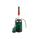 ParkSide PERP 4000 D3 elektromos 400W esővízszivattyú, kerti hordóürítő szivattyú, szennyvízszivattyú 4000 liter/óra 1.3 bar max 7m rugalmas csővel, csappal, úszókapcsolóval