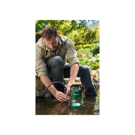  Parkside PETPS 1100 A1 inox, nemesacél 1100W 20.000 l/óra kerti szivattyú, szennyvízszivattyú (búvárszivattyú) úszókapcsolóval (PTPS 1100)