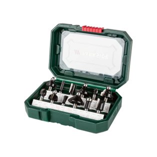   ParkSide PFB 12 A1 kiegészítő 12 darabos maróbit készlet POF 1200 D3 / E4 felsőmarógéphez, praktikus tároló dobozban