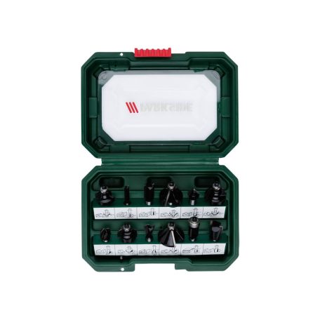 ParkSide PFB 12 A1 kiegészítő 12 darabos maróbit készlet POF 1200 D3 / E4 felsőmarógéphez, praktikus tároló dobozban