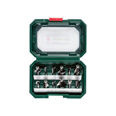 ParkSide PFB 12 A1 kiegészítő 12 darabos maróbit készlet POF 1200 D3 / E4 felsőmarógéphez, praktikus tároló dobozban